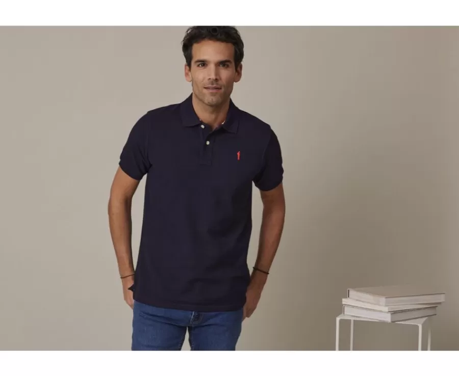 Sale Polo Azul marino para hombre Andy Ii Polos Corte Ajustado