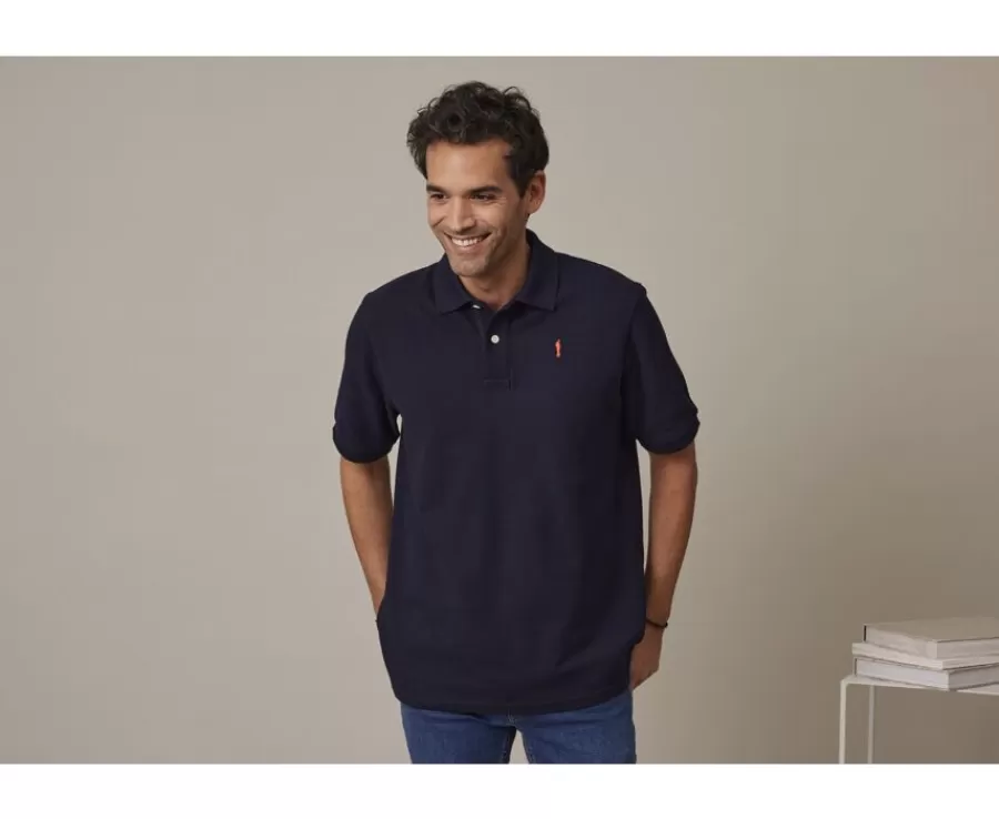 Best Polo azul marino para hombre Gareth Polos Corte Estándar