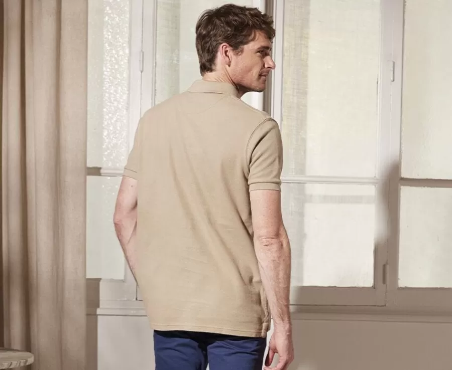 Best Polo Beige para hombre Andy Ii Polos Corte Ajustado