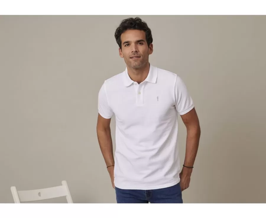 Store Polo blanco para hombre Andy Ii Polos Corte Ajustado