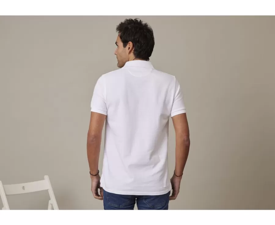 Store Polo blanco para hombre Andy Ii Polos Corte Ajustado