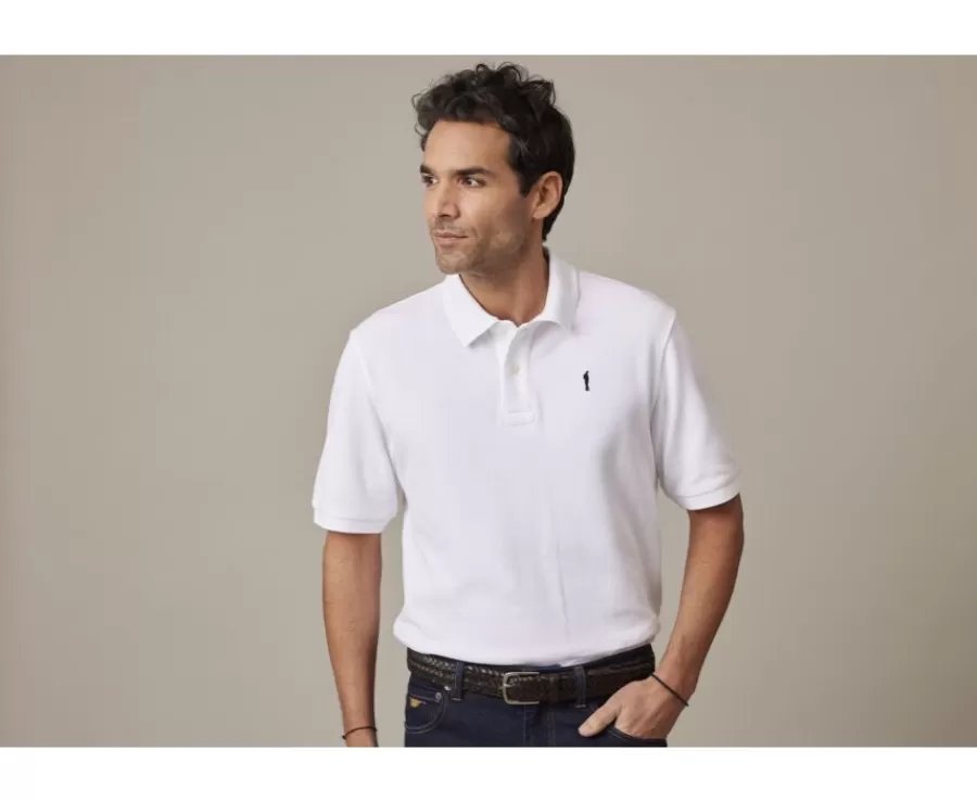 Shop Polo blanco para hombre Gareth Polos Corte Estándar