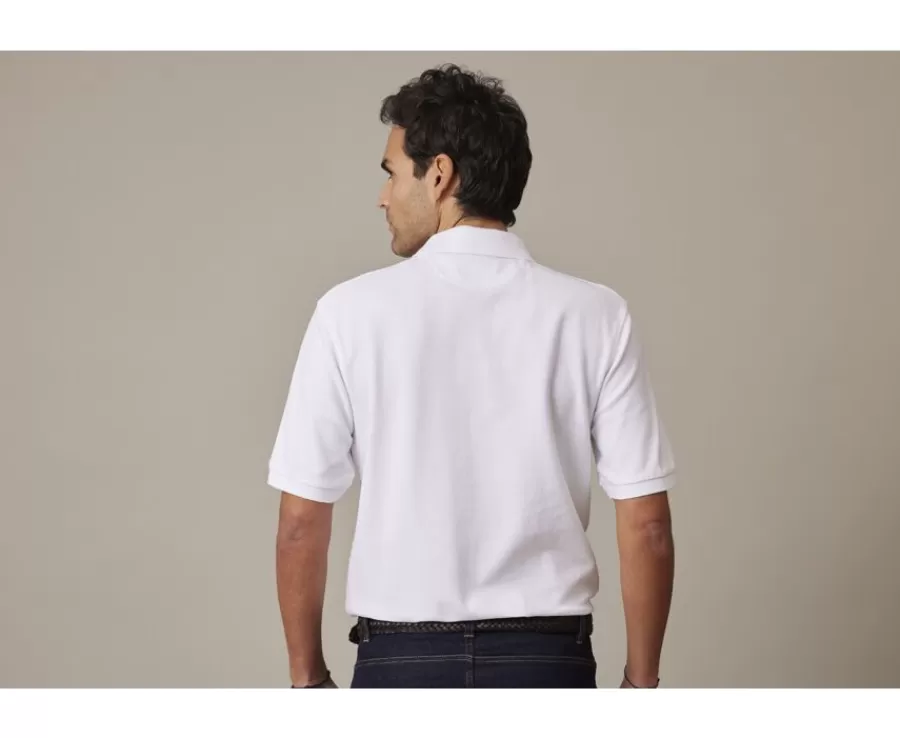 Shop Polo blanco para hombre Gareth Polos Corte Estándar