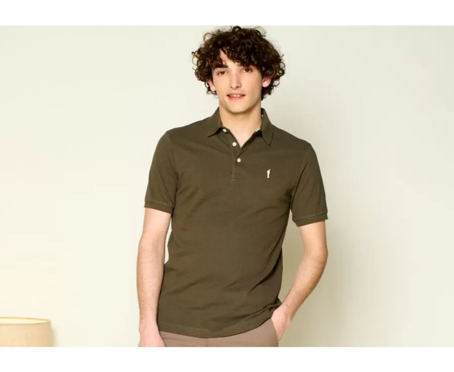 Store Polo de hombre Caqui Adger Polos Corte Ajustado