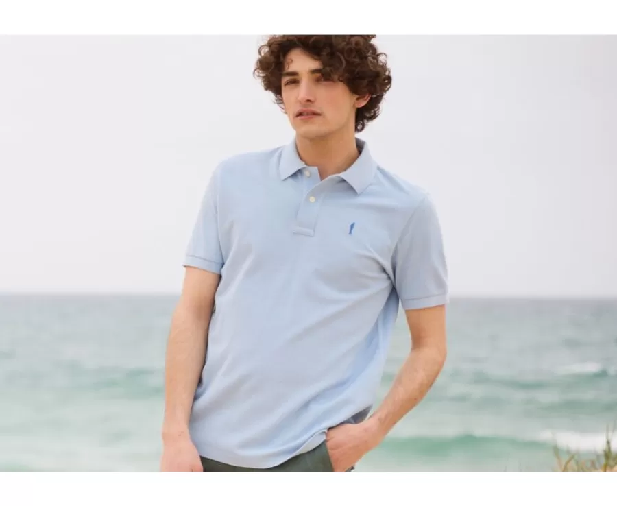 Store Polo de hombre Celeste Andy Ii Polos Corte Ajustado