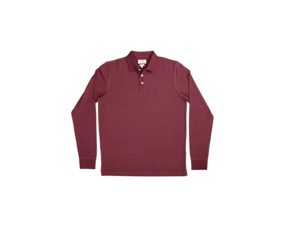 Cheap Polo de hombre de manga larga Burdeos Alec Ii Ml Polos Manga Larga | Polos
