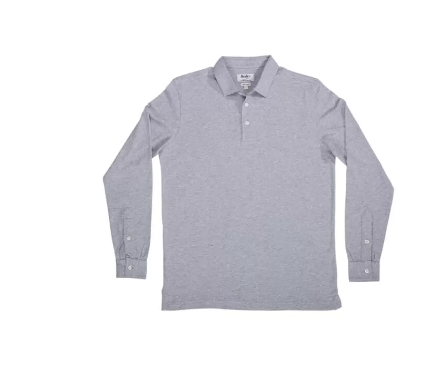 Discount Polo de hombre de manga larga Gris Claro Moteado Aiden Ml Polos Manga Larga | Polos