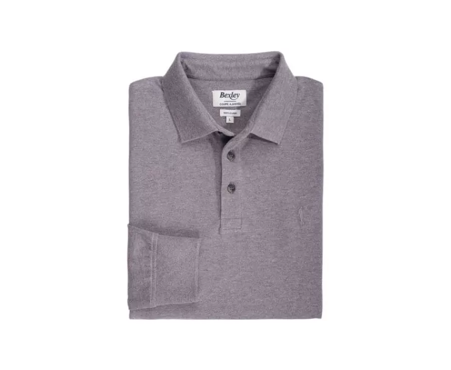 Store Polo de hombre manga larga Gris Topo Alec Ii Ml Polos Manga Larga | Polos