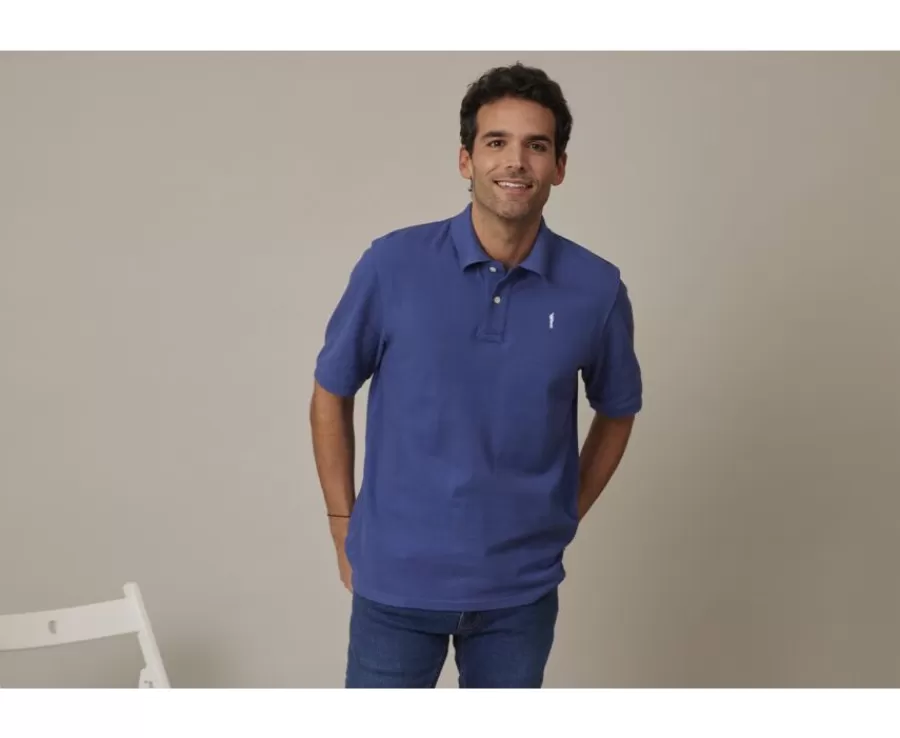 Hot Polo de hombre Royal Blue Gareth Polos Corte Estándar