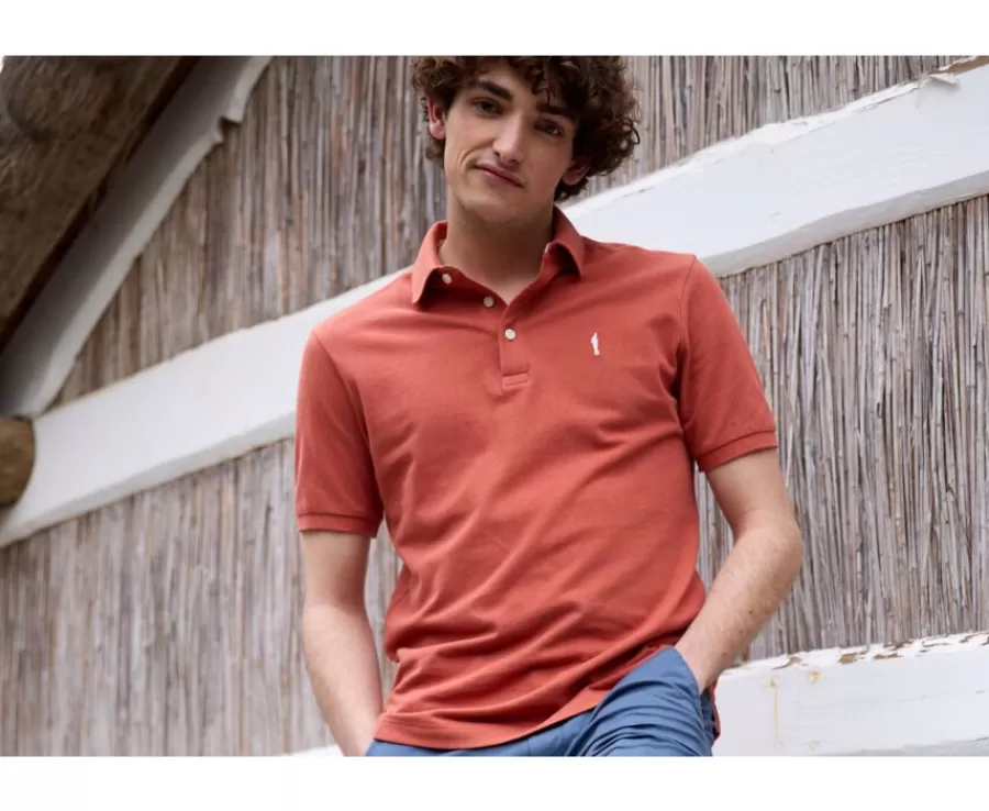 Cheap Polo de hombre Terracota Adger Polos Corte Ajustado