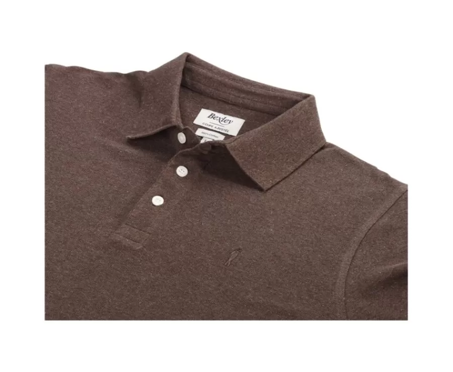 Sale Polo de manga larga Chocolate moteado oscuro Alec Ii Ml Polos Manga Larga | Polos