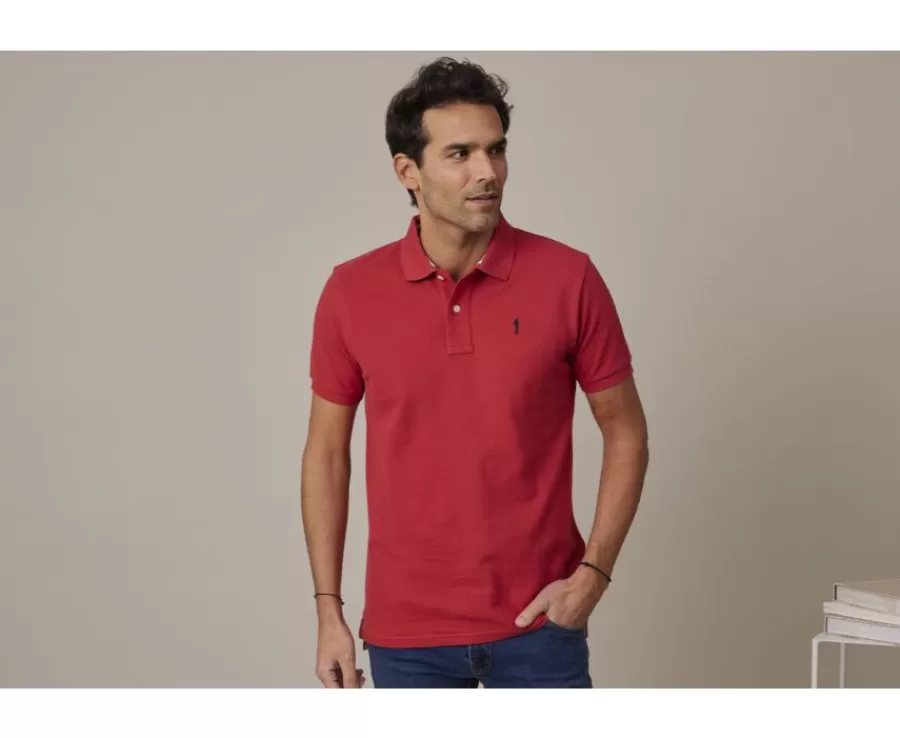 Fashion Polo Rojo Vasco para hombre Andy Ii Polos Corte Ajustado