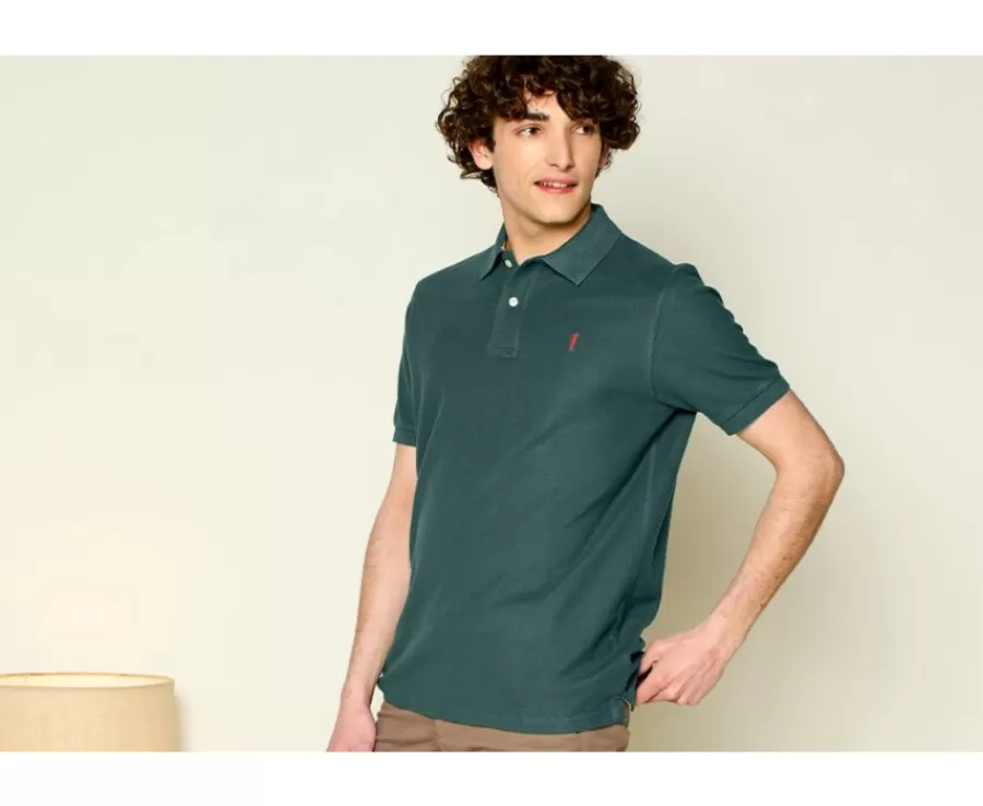 Best Polo Verde Oscuro para hombre Andy Ii Polos Corte Ajustado