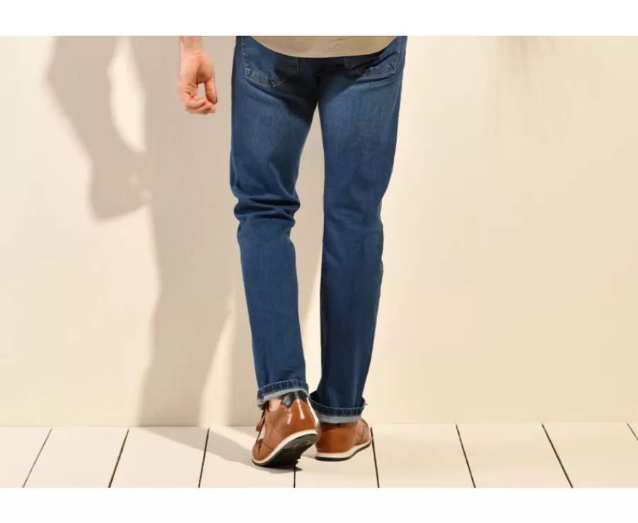 Discount Vaquero de hombre color Vaquero piedra Chuck Ii Pantal贸n 5 Bolsillos | Pantalones Rectos
