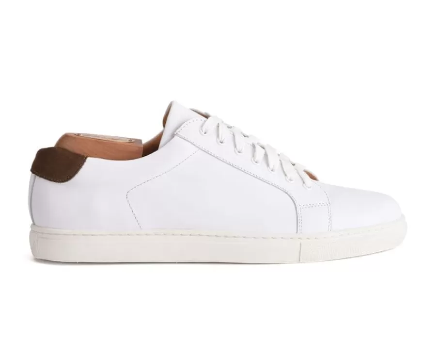 Cheap Zapatillas blancas de piel para hombre Inglewood Zapatillas Blancas | Zapatillas