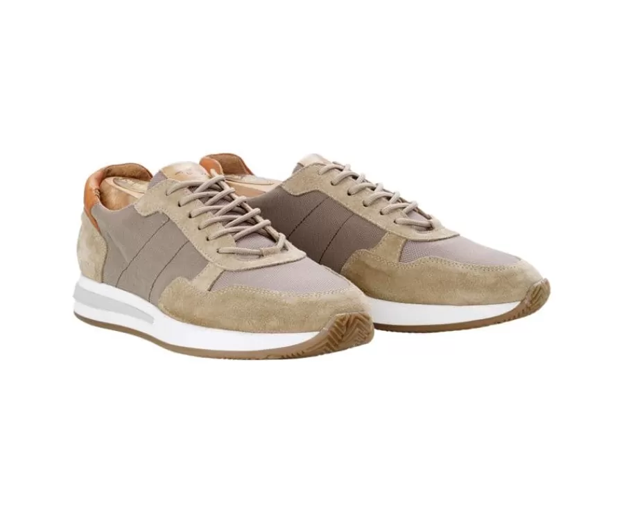 Online Zapatillas de hombre Caqui Claro & Terciopelo Beis Nirranda Ii Zapatillas