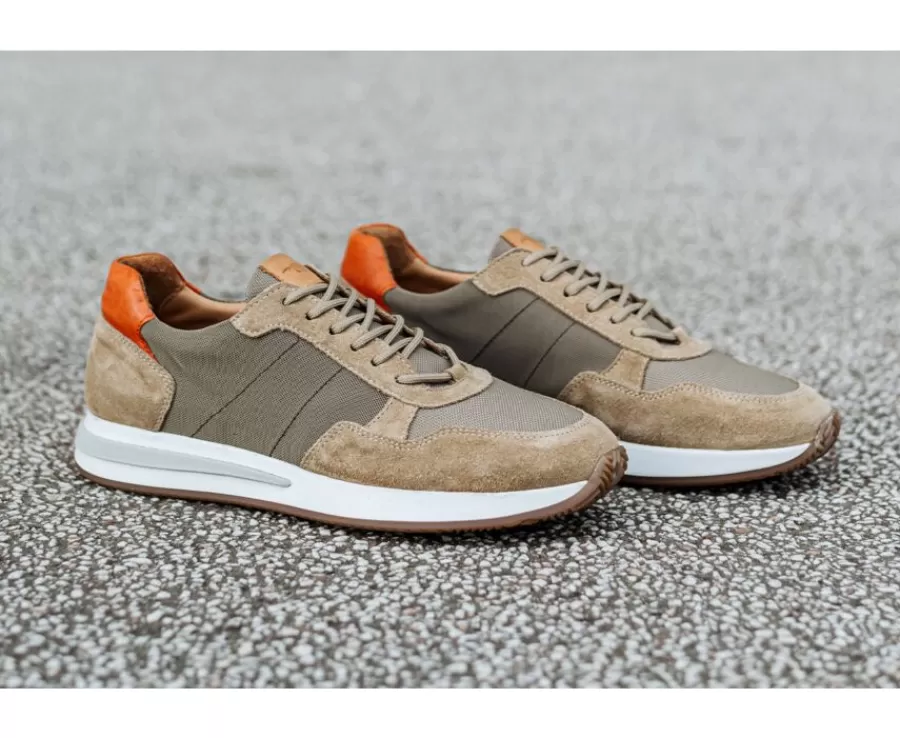 Online Zapatillas de hombre Caqui Claro & Terciopelo Beis Nirranda Ii Zapatillas