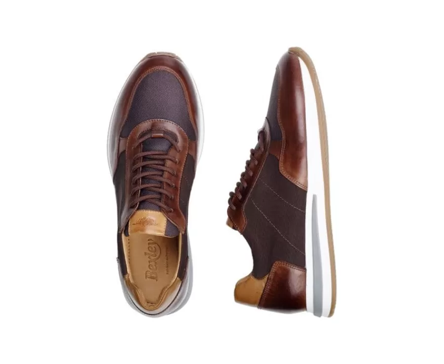 Hot Zapatillas de hombre Chocolate y Piel  Castaña oscura patinada Nirranda Ii Zapatillas