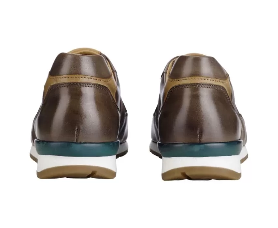 Flash Sale Zapatillas de hombre de Piel Carbón Patinada y terciopelo Gris Canberra Ii Zapatillas