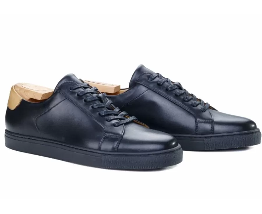 Best Zapatillas de hombre de piel Negro Inglewood Zapatillas