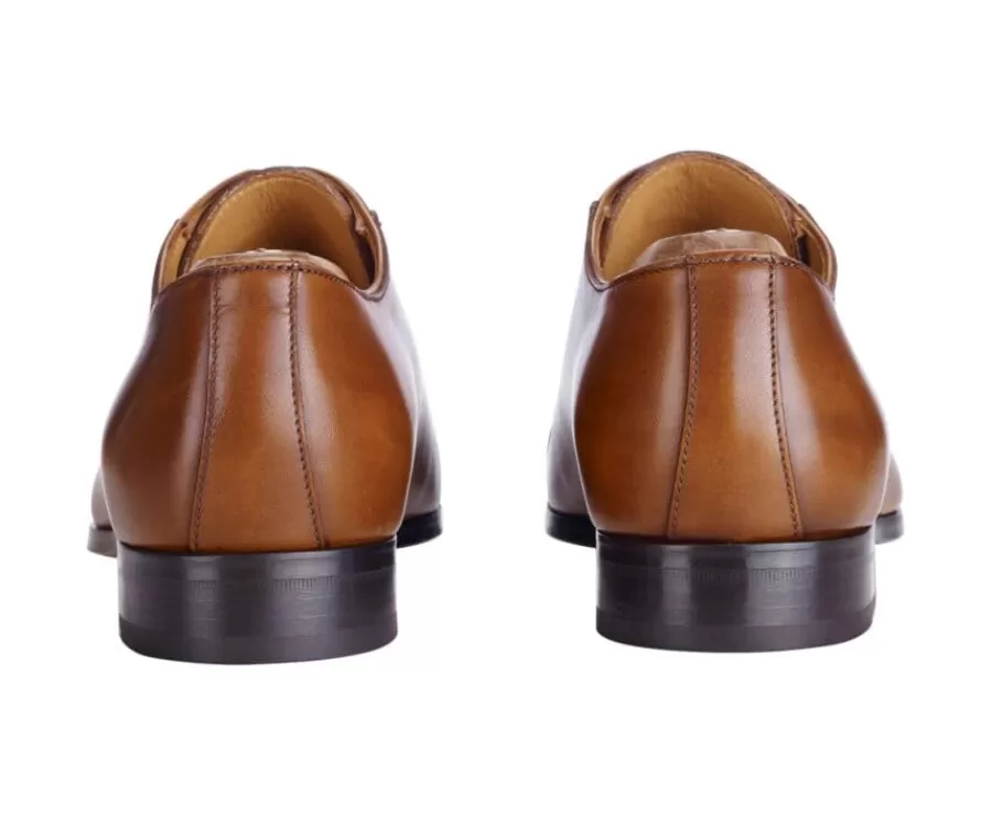 Best Zapato Oxford para hombre con suela de piel Coñac patinado Ringwood Zapatos De Boda | Zapatos Oxford