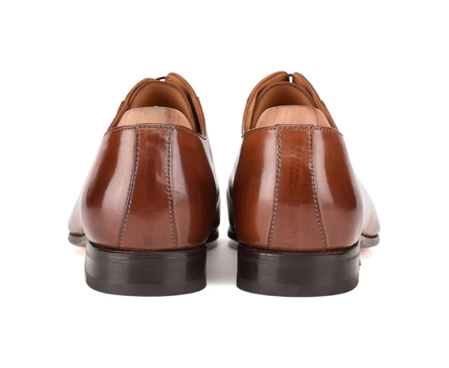Best Sale Zapato Oxford para hombre Suela de piel Castaño patinado Ringwood Zapatos Confort | Zapatos Oxford