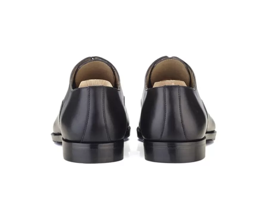 Hot Zapato Oxford para hombre Suela de piel con patín Negro Tremezzo Patin Zapatos De Boda | Zapatos Oxford
