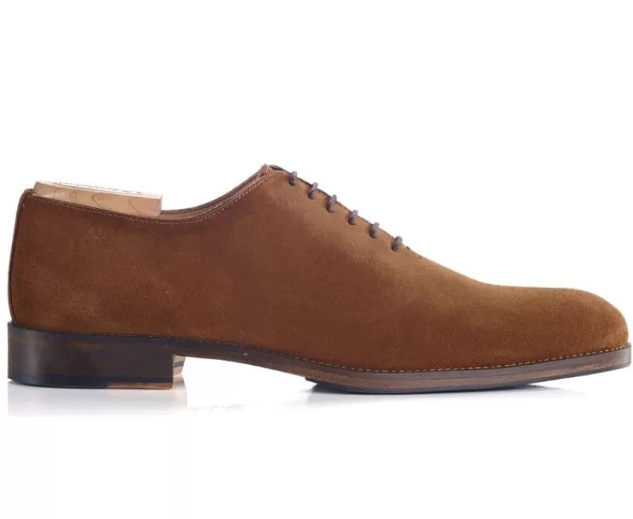 Clearance Zapato Oxford para hombre Suela de piel Terciopelo Coñac Peter Patin Zapatos De Boda