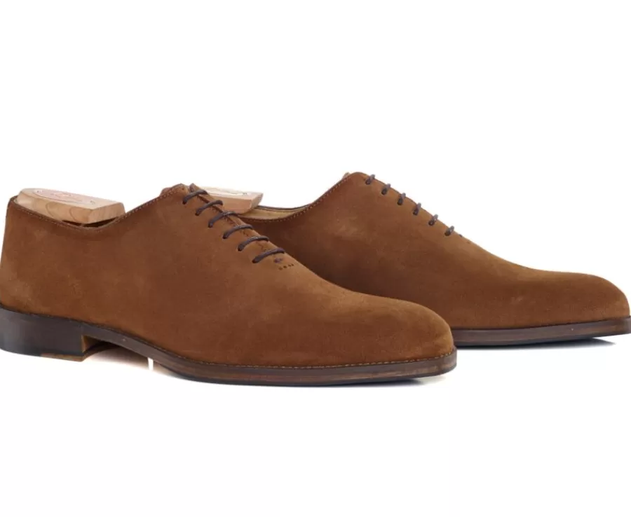 Clearance Zapato Oxford para hombre Suela de piel Terciopelo Coñac Peter Patin Zapatos De Boda