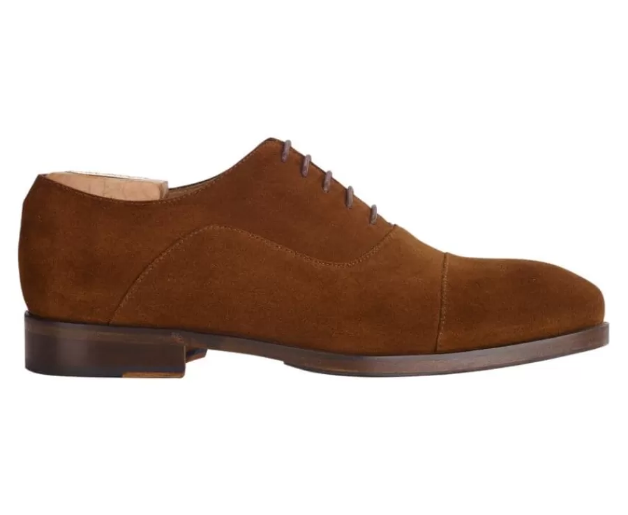 New Zapato Oxford Terciopelo Habana con suela de cuero con patín Grakley Zapatos De Boda | Zapatos Oxford