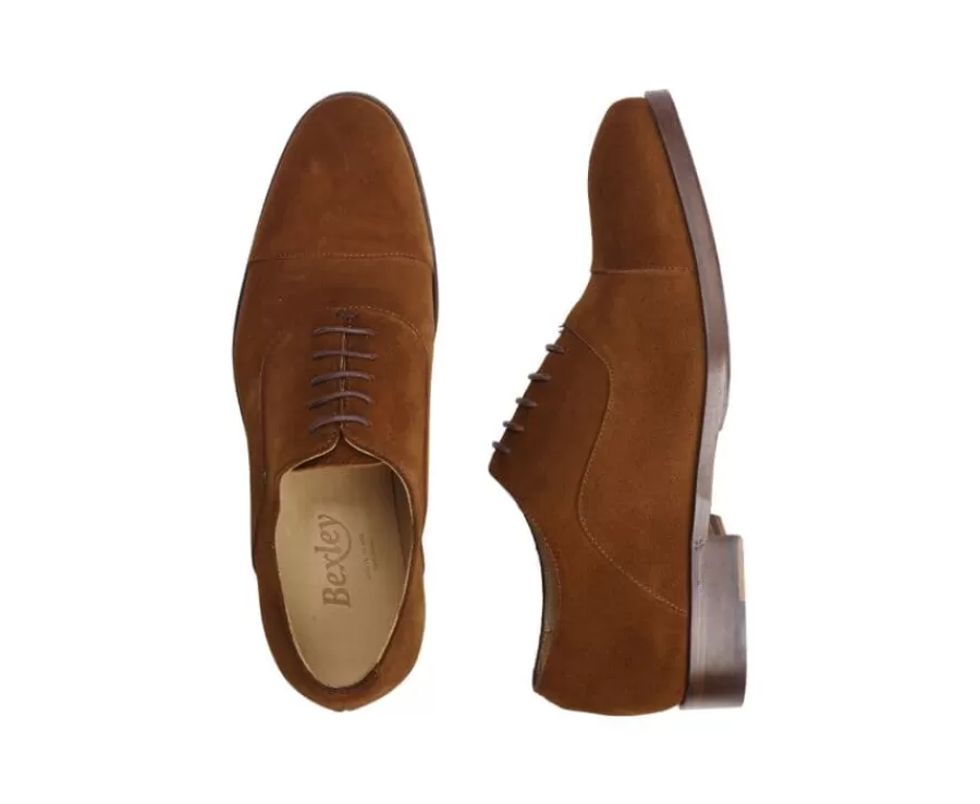 New Zapato Oxford Terciopelo Habana con suela de cuero con patín Grakley Zapatos De Boda | Zapatos Oxford