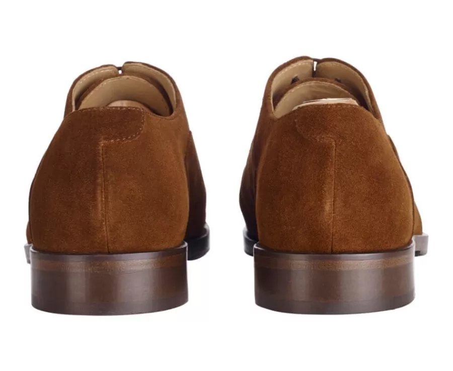 New Zapato Oxford Terciopelo Habana con suela de cuero con patín Grakley Zapatos De Boda | Zapatos Oxford