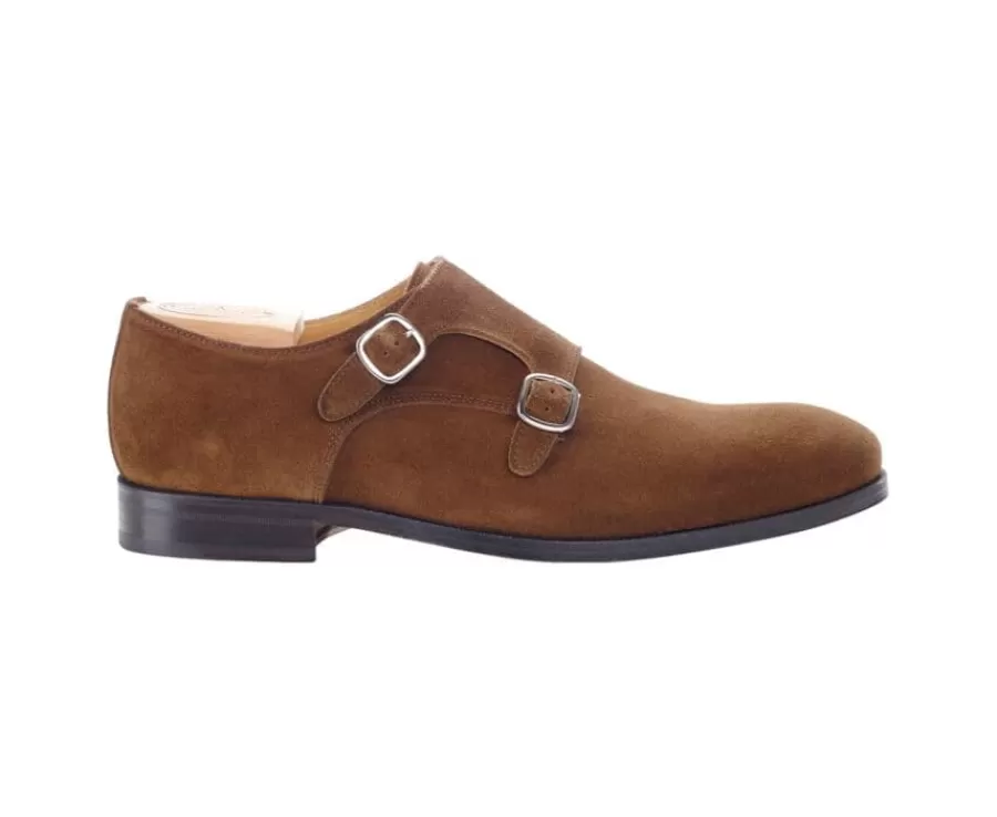 Shop Zapatos de hombre con doble hebilla Terciopelo Habana Chigwell Zapatos Confort