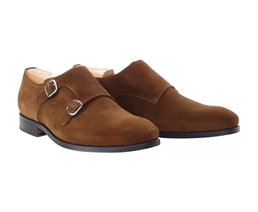 Shop Zapatos de hombre con doble hebilla Terciopelo Habana Chigwell Zapatos Confort