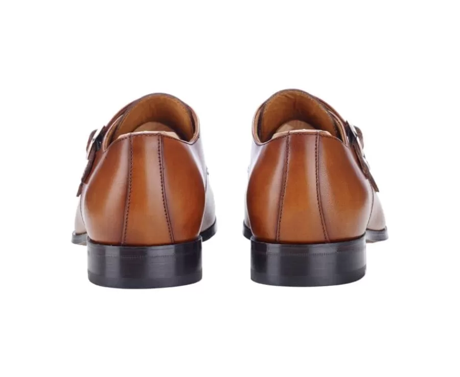 Flash Sale Zapatos de hombre Dorado Patinado con doble hebilla Chedington Zapatos De Boda | Hebillas