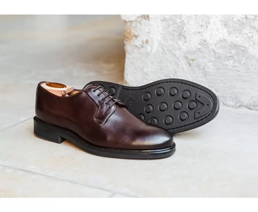 Store Zapatos derby Chocolate oscuro con suela de goma Monterey Classic Gomme City Zapatos Derby Y Bluchers