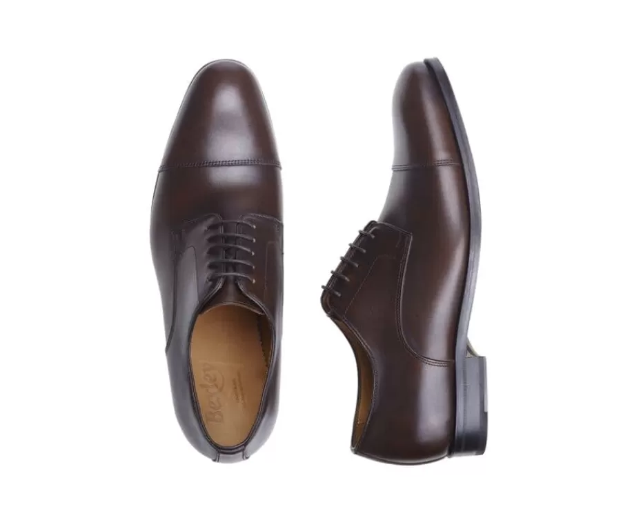 Best Sale Zapatos Derby de hombre Suela de cuero Chocolate patinado Gilwell Zapatos Confort | Zapatos De Boda