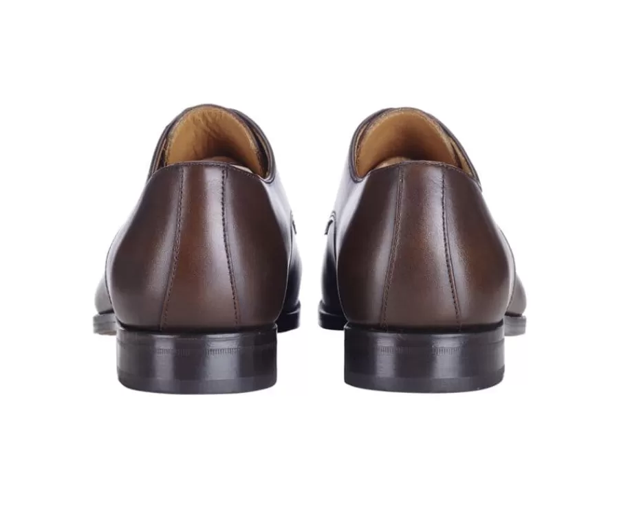 Best Sale Zapatos Derby de hombre Suela de cuero Chocolate patinado Gilwell Zapatos Confort | Zapatos De Boda