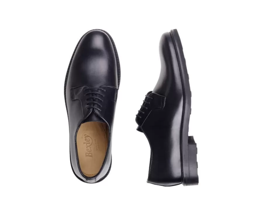 Outlet Zapatos derby Negro con suela de goma Monterey Classic Gomme City Zapatos Derby Y Bluchers