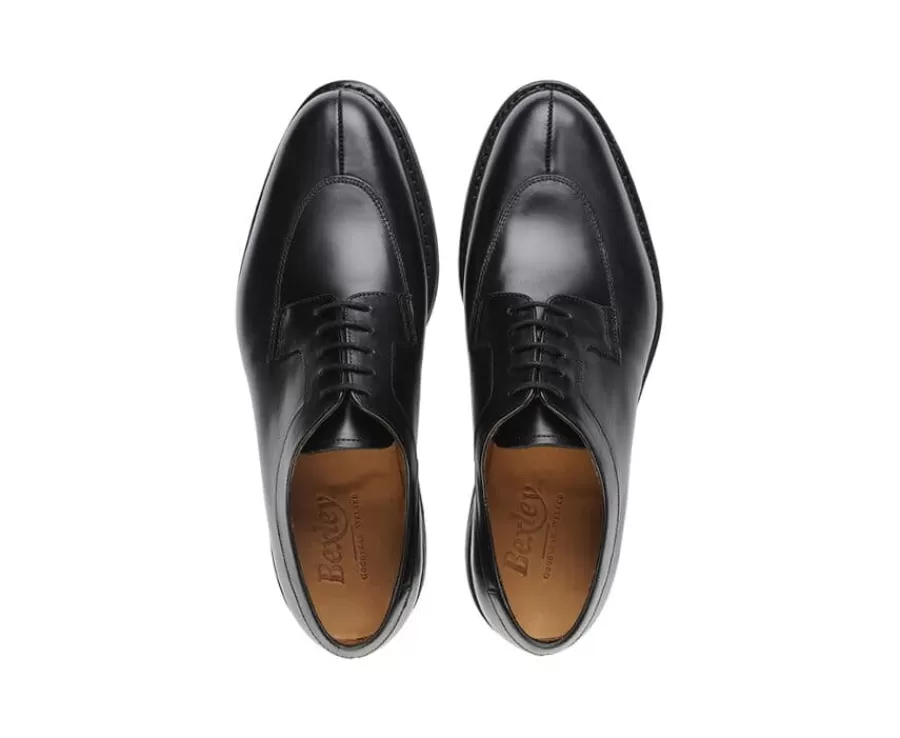 Discount Zapatos derby negros para hombre con suela de caucho Kent Gomme Country Zapatos Confort | Zapatos Derby Y Bluchers