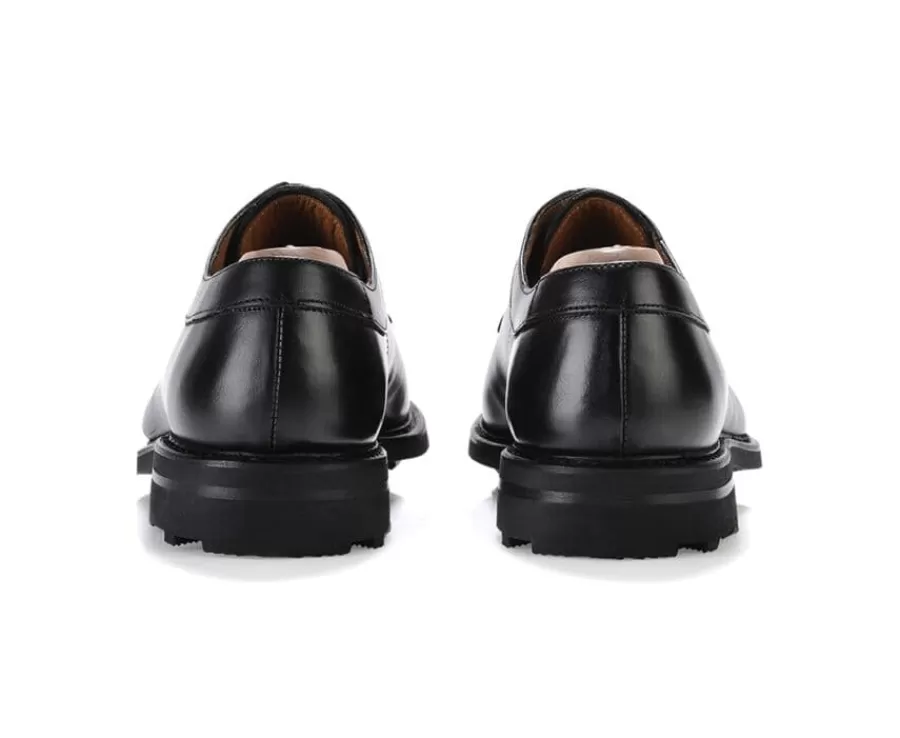 Discount Zapatos derby negros para hombre con suela de caucho Kent Gomme Country Zapatos Confort | Zapatos Derby Y Bluchers