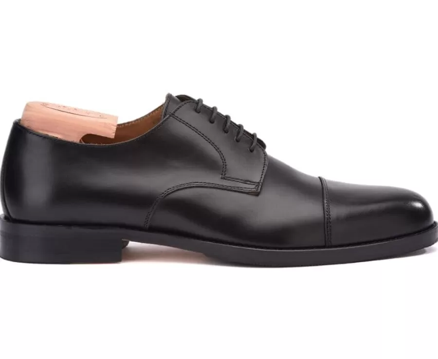 Fashion Zapatos derby negros para hombre con suela de cuero Mayfair Classic Patin Zapatos Confort | Zapatos Derby Y Bluchers