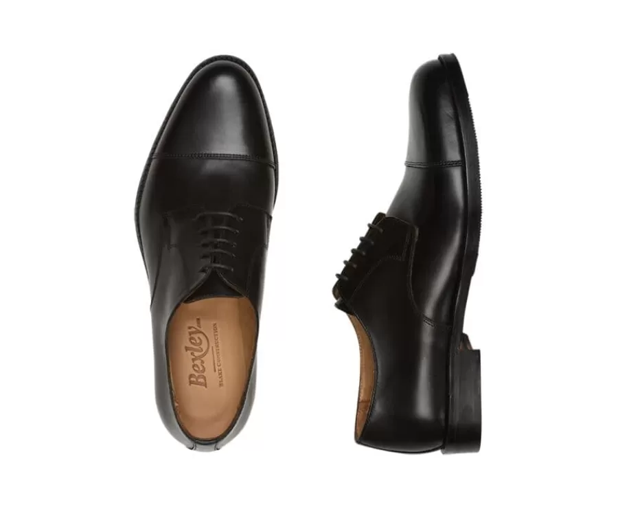 Fashion Zapatos derby negros para hombre con suela de cuero Mayfair Classic Patin Zapatos Confort | Zapatos Derby Y Bluchers