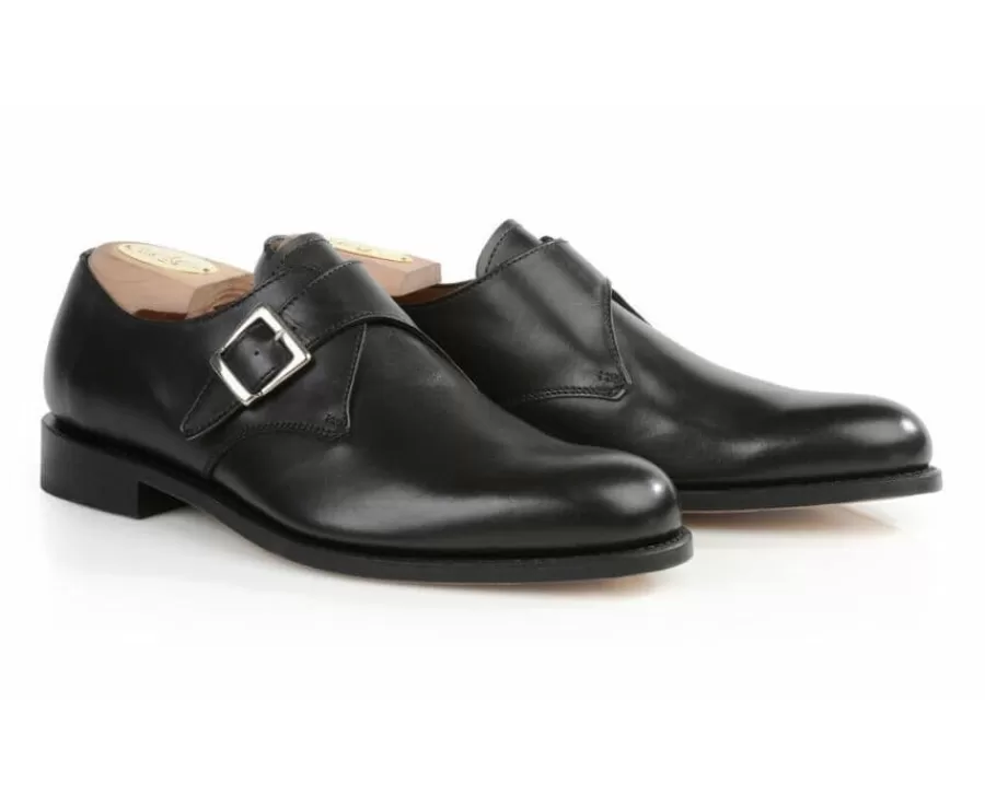 Store Zapatos hebilla hombre Negro Bloomingdale Silver Patin Zapatos Confort | Hebillas