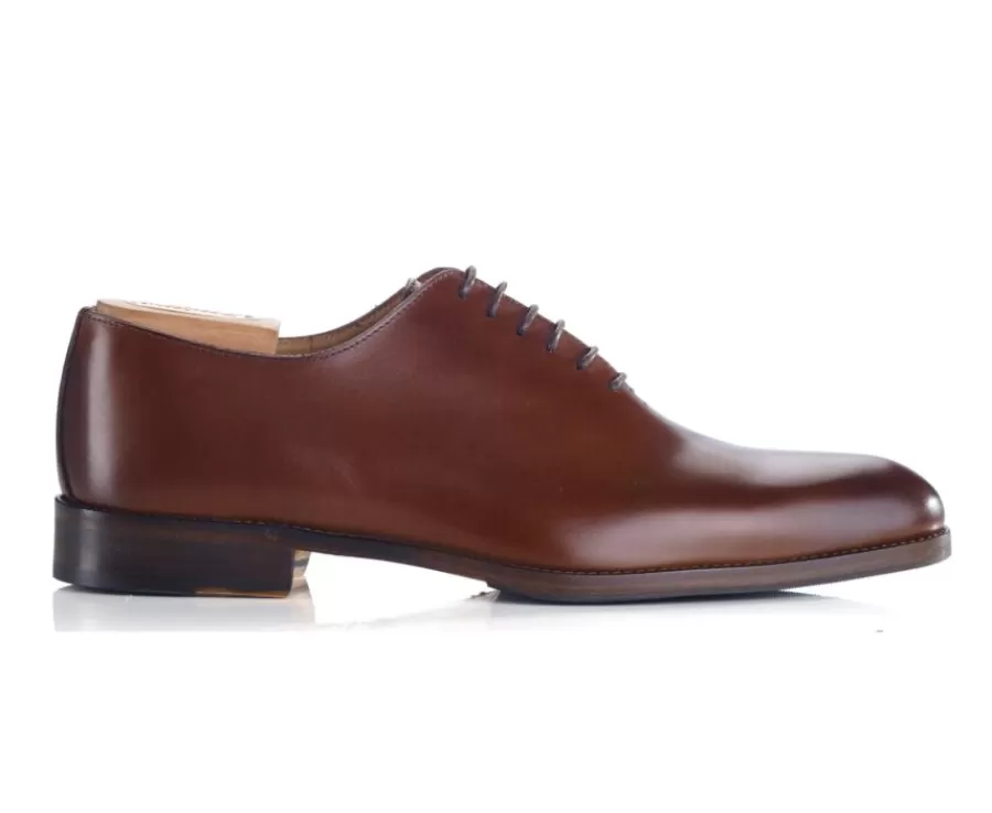 Store Zapatos Oxford de piel hombre Castaños patinado Peter Patin Zapatos De Boda