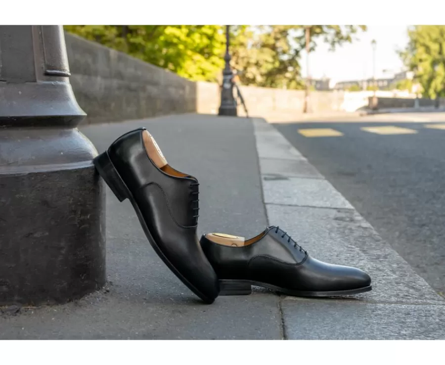 Outlet Zapatos Oxford hombre negro con suela de piel Wayford Zapatos Confort | Zapatos Oxford
