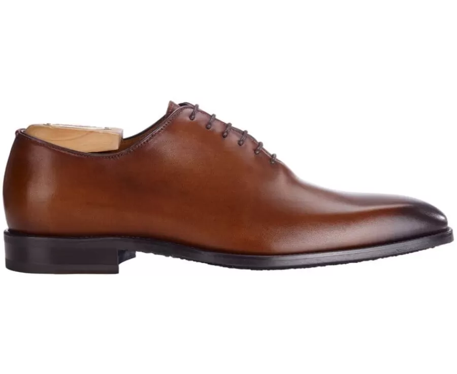 Online Zapatos oxford para hombre Coñac patinado Stanford Gomme Zapatos Oxford
