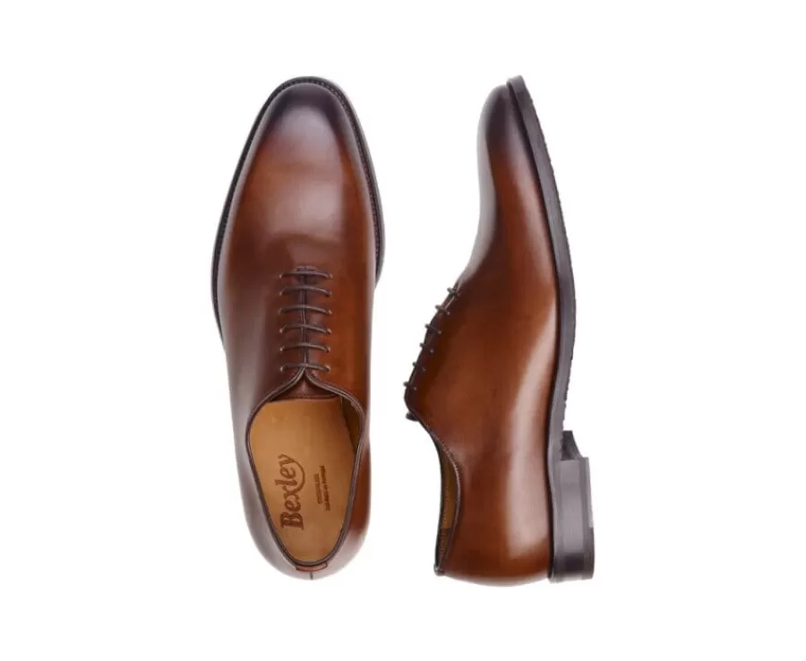 Online Zapatos oxford para hombre Coñac patinado Stanford Gomme Zapatos Oxford